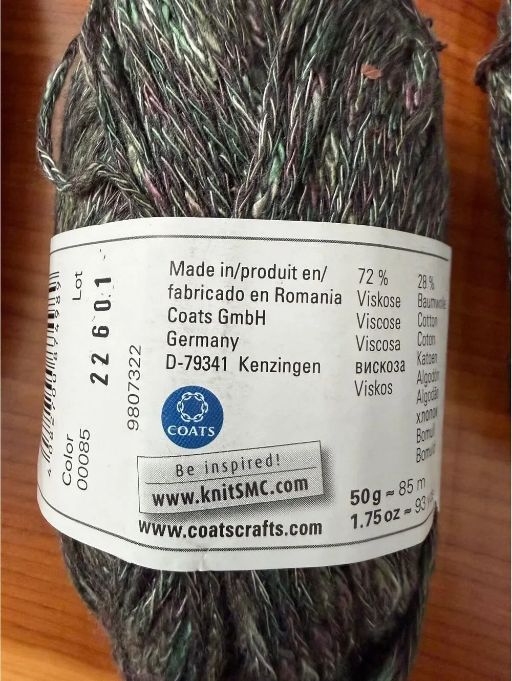 Schachenmayer SMC Aventisto Cotton Lot of 3 Multicolor Mélange Yarn 3X 93 yard